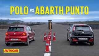 drag race volkswagen polo vs fiat abarth punto indias most fun hatchbacks autocar india