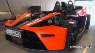 ktm x bow with sport exhaust sound starts and fly bys on the track