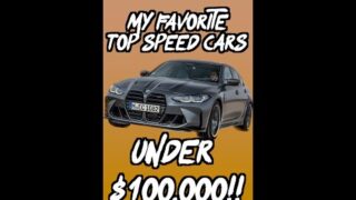the best top speed cars under 100k